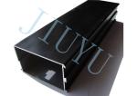 Aluminum Extrusion Stamping Parts , Oxidation Black Rectangular Tube