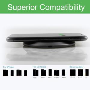 Wholesale iPhone 8 X XR Induction Mobile Phone Charger Plate Grey Black Qi Certified Zinc Alloy from china suppliers