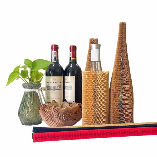 Wholesale Brown Honeycomb Sleeve Packaging Kraft Paper Cushion Wrap Packaging Recyclable from china suppliers