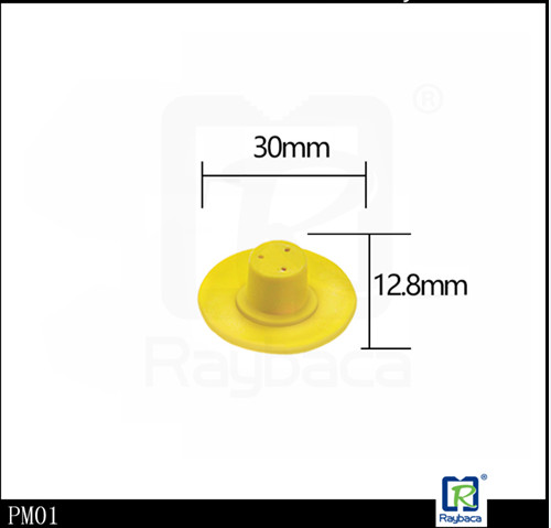 Lightweight RFID Livestock Tags EID Ear Tags For Pig / Sheep 350N Max Tension