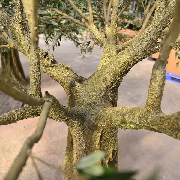 7ft 8ft or customized height most realistic large faux olive tree for indoor hotel lobby and outdoor (uv resistant)_