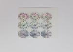 Disposable 1 - 3 cm Round Laser Labels 2D / 3D Look Stable With Special Texture