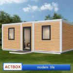 Fast Installation 20FT Expandable Container House 40 Year Lifespan 6t Weight
