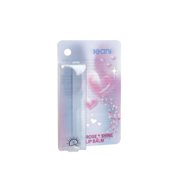 High Quality Custom Printed Lip Balm PVC Plastic Card with Transparent Packaging Box PP Plastic hang Tag