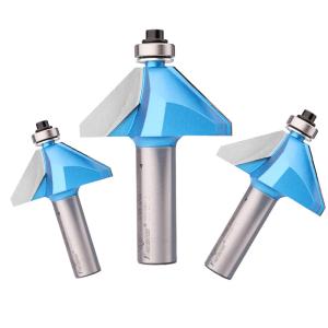 Wholesale Lamboss Router Bits 45 Degree Milling Cutter TCT Chamfer Bit For Woodworking from china suppliers