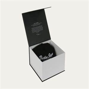 Wholesale custom baseball cap box luxury hinged baseball hat gift box book shape cap packaging box from china suppliers
