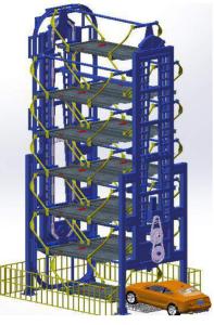 Wholesale 2350kg Intelligent Horizontal Car Parking System 9 Levels 16 Cars from china suppliers