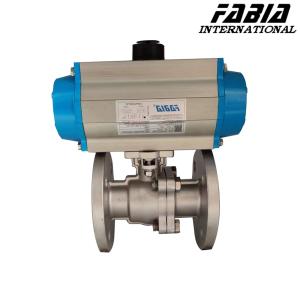 Wholesale Easy-To-Maintain Pneumatic Two-Piece Flanged Ball Valve from china suppliers