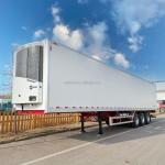 47FT 3 Axle Chill And Frozen Multi Temperature Refrigeration Truck Trailer With
