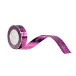 Polyester Printed Satin Ribbon Full Version Foil Pink Gold For Perfums Packaging