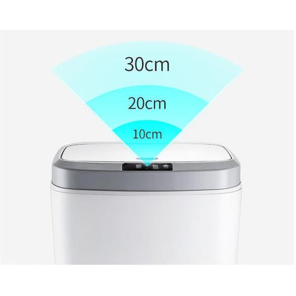 16L Button Control Smart Sensor Waste Bin Stereo Dual Mode Sensing with Night Light for Living Room for Bedroom