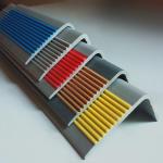 Interior/Exterior Decoration Aluminium Stair Tread Nosing with Non Slip Rubber