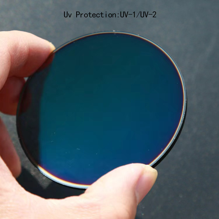 1.74 Photochromic Lens Glasses Anti Blue Light AR Coating Single Vision Lenses