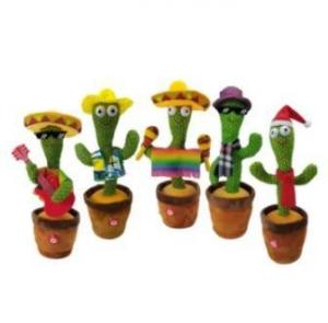 Wholesale Plush Electronic Cactus Flower Toy Recording Repeating Talking Back Playing Songs from china suppliers