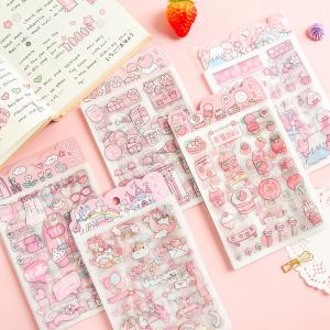 Wholesale Girlish Heart Custom Paper Stickers Hand Account Decoration Sticker 80gsm from china suppliers
