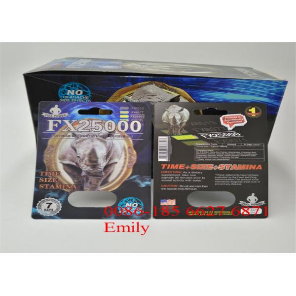 Rhino 69 Blister Card Packaging 9 x 12cm With Glossy Surface Finishing