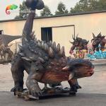 Theme Park Life Size Animatronic Dinosaurs Ankylosaurus Realistic Dinosaur Model