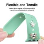 100% Pure Natural Solid Silicone Watch Band For Apple Series 40mm 44mm