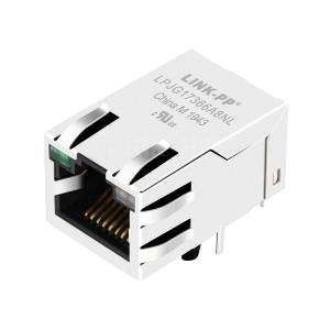 Wholesale RJMG264413101NR Compatible LINK-PP LPJG17366A8NL 1000 Base-T Integrated RJ45 Jack Green/Yellow&amp;Green Led from china suppliers