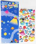 Custom 3D Puffy Stickers PVC Foam Offset Printing For Kids / Decoration