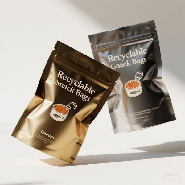 ​High-Quality Aluminum Foil 8-Side Stand-Up Pouches For Moisture-Proof Snack