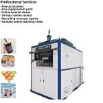Water Cooling Plastic Cup Forming Machine with 11 KW Electric Furnace Heating