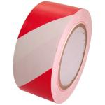 Hazard Warning Barrier Tape PVC Safety Warning Tape Red/White 500Mtr