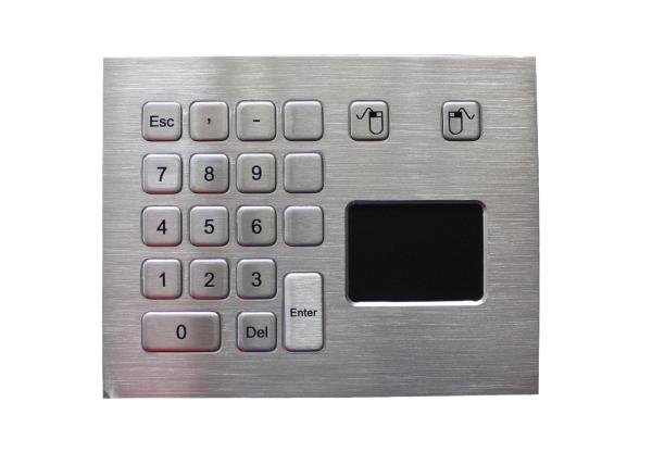 Customized layout metal stainless steel industrial touchpad with 65 * 49mm