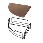 Metal Bathroom Organizer Wall Mounted Shower Caddy with Suction Cup and