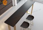 Custom Marble Modern Restaurant Table Luxury Gold Black Dining Room Side Table