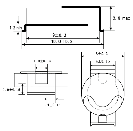 Telecom PTC Thermistor SMD Construction