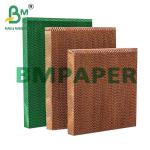 95g Brown Color Cellulose Paper Cooling Pad Wall For Poultry House Cooling