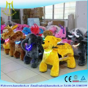 Wholesale Hansel hot-selling rocking motorcycle kids family amusment park moving	plush toy on animals entertainment play equipment from china suppliers
