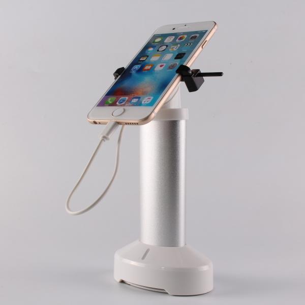 COMER clip mobile phone charger display alarm stand for retail shop with cable concealed inside