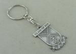 Die Struck Silver Promotional Keychain Laser Engraved Personalised Key Rings