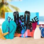 Iridescence Beach Bags for Women - Extra Large Beach Tote Waterproof Sandproof,