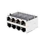 LPJG47011CNL 100/1000 Base-T Without LED 2X4 Port Integrated Magnetics POE+ RJ45