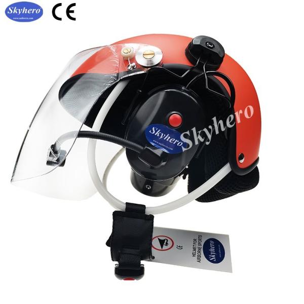 Noise cancel Powered paragliding helmet White PPG helmet EN966 Paramotor helmet