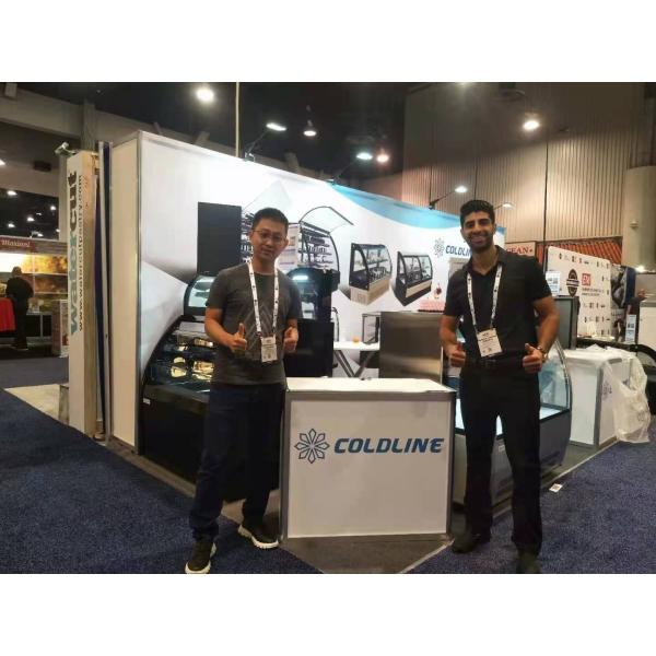 Stainless Steel 304 Refrigerated Deli Case Bakery Display 400L