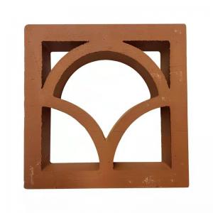 Wholesale Decoration Art Fence Hollow Breeze Block Brick Red Clay Terracotta Wall Decor from china suppliers