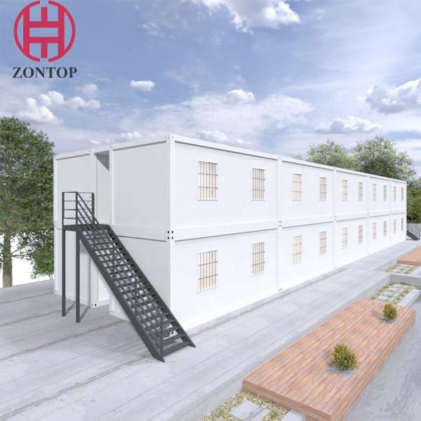 Zontop 2 Story 40 Ft Building Material Steel Structure Modular Apartment