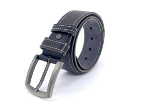 Wholesale Adults Black 3.8cm Mens Casual Leather Belt For Pants from china suppliers