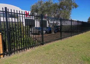 Wholesale High Quality Cheap Price Modern Black Garden Zinc Post Square Tube Panels Wrought Iron Steel Fence from china suppliers