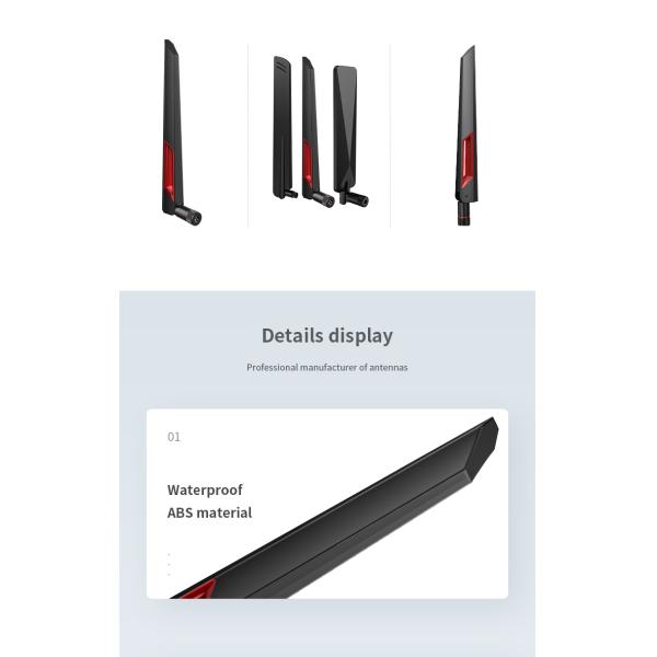 ABS Radome Material 2.4G 5.8G Long Range Wifi Router with High Gain and 4G LTE Antennas