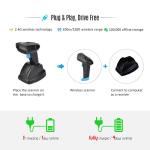 Warehouse Wireless Barcode Scanner Handheld 2D Barcode Reader 2200mah Battery