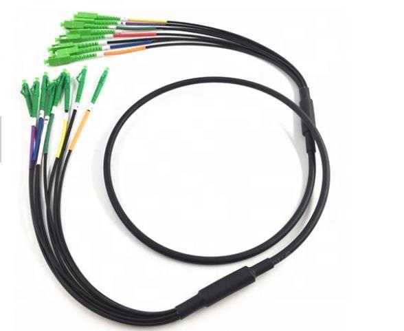 Non Armored Fiber Optic Cable Sc To Lc Wireless Base Station Horizontal /