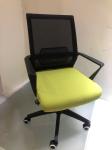 Rotatable Waist Support 50cm Mesh And Fabric Task Chair