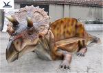 Dinosaur Shape Life Size Fiberglass Statues Anti - High Temperature / Waterproof