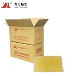 Light Yellow Transparent Packaging Hot Melt Lumpy Carton Sealing Glue TPR-7606
