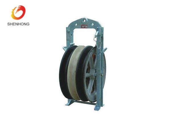 660mm Large Diameter Rope Pulley Conductor Stringing Blocks Overhead Power Line